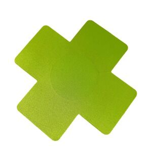 Solid Neon Green X Nipple Pasties Set